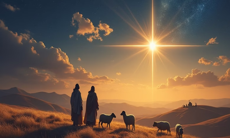 ai generated, shepherds, angels