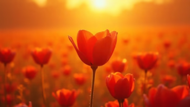 spring, nature, flower, landscape, plants, spring flowers, background, awakening, blossom, bloom, poppy, ai generated