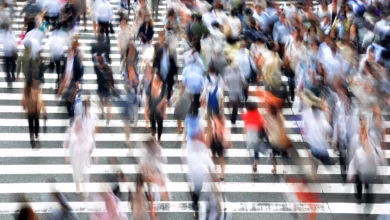 pedestrians, people, busy, movement, hectic, osaka, city, japan, street, asia, crowded, crossing, walking, people, people, people, people, people