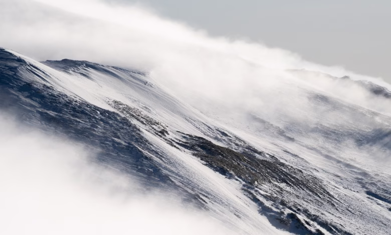 landscape, nature, mountain, snow, clouds