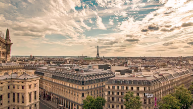 paris, france, city, buildings, eiffel tower, nature, architecture, europe, cityscape, urban, tourism, sky, clouds