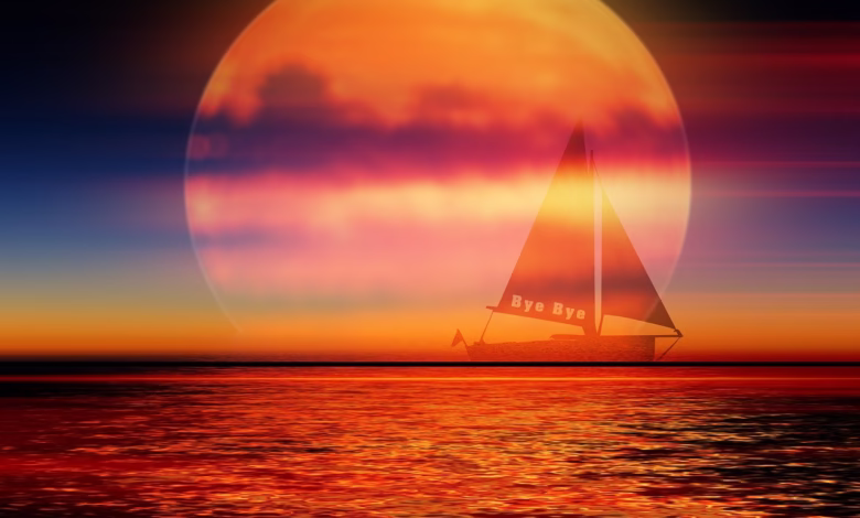 background, nature, sunset, water, open sea, ocean, seascape, horizon, landscape, clouds, travel, boat, ship, scenery, twilight