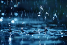 water, droplets, rain, blue, music, notes, splash, symphony, macro, reflection, shimmer, bokeh, light, liquid, nature, harmony, rhythm, surface, melody, dynamic, wet, artistic, abstract, aqua, bright, tempo, ai generated