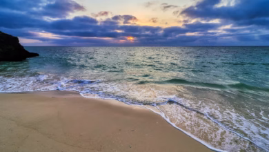 sea, nature, sky, natural, landscape, cloud, beach, sunset, evening, coast, rock, beautiful, peace, blue sea, blue sky