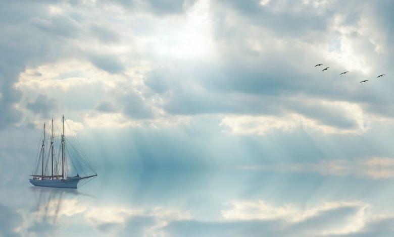 sailboat, boat, ship, sailing, sail, travel, vessel, yacht, luxury, maritime, vacations, marine, ocean, sea, water, scenic, calm, still, relaxing, sky, horizon, clouds, wallpaper