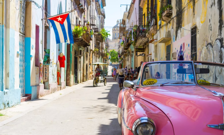 pink convertible car