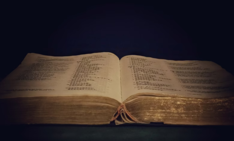 opened book on brown wooden table