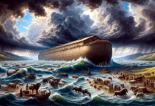 ai generated, noah's ark, voyage, great flood, flood, divine, salvation, religion, bible story, noah's ark, noah's ark, flood, flood, flood, flood, flood