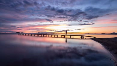 lake, pier, laptop wallpaper, full hd wallpaper, sunset, sunrise, silhouette, wallpaper hd, dock, jetty, reflection, cool backgrounds, water, sky, wallpaper 4k, clouds, nature, 4k wallpaper, ocean, sea, beautiful wallpaper, dawn, dusk, scenery, scenic, 4k wallpaper 1920x1080, free wallpaper, morning, evening, mood, man, hd wallpaper, person, loneliness, windows wallpaper, desktop backgrounds, mac wallpaper, alone, sky background, murcia, free background, cartagena, background
