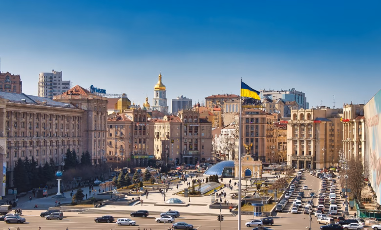 buildings, houses, ukraine, flag, kiev, city, architecture, ukraine, ukraine, ukraine, ukraine, ukraine