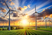 energy, electric, technology, sustainability, environment, glare, renewable, sky, wind turbine, wind rose, nature
