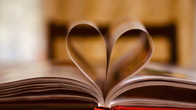 opened book on brown wooden table